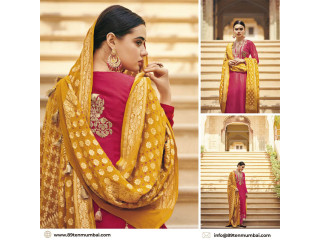 Buy Now: Sculpted Sophistication in Maheshwari Silk Zari Beauty