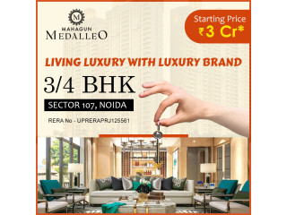 Premium Luxury Lifestyle 3Bhk and 4Bhk By Mahagun Medalleo