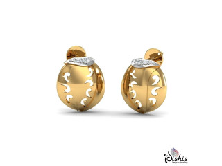 Buy Rajeshri Gold Diamond Earrings by Dishis jewels