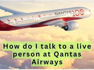 How do I speak to Live Person at Qantas Airlines?